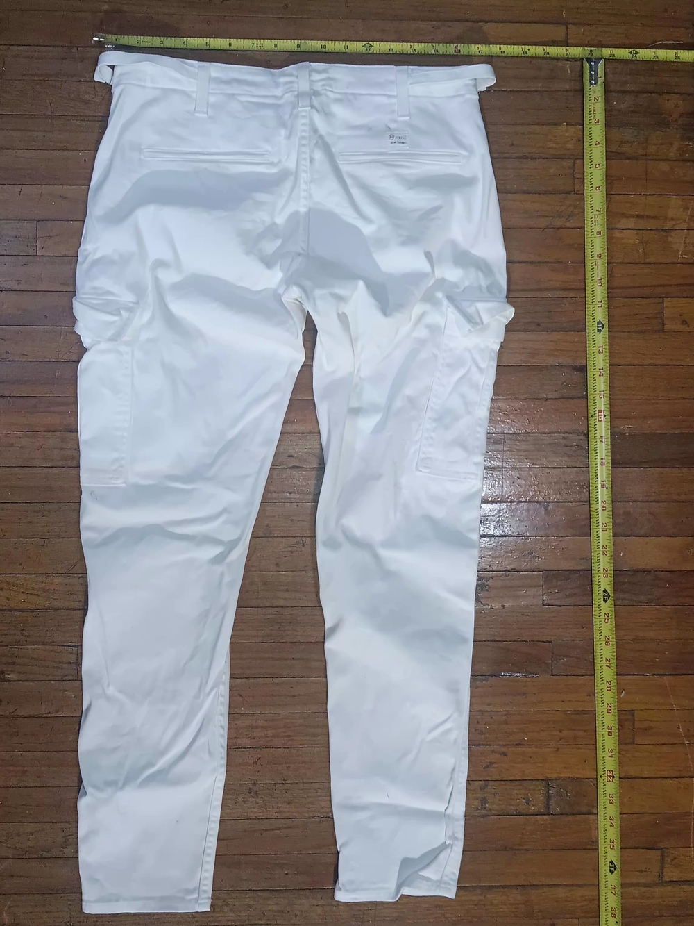 Ag Adriano Goldschmied White Slim Cargo Pants - Picture 7 of 7